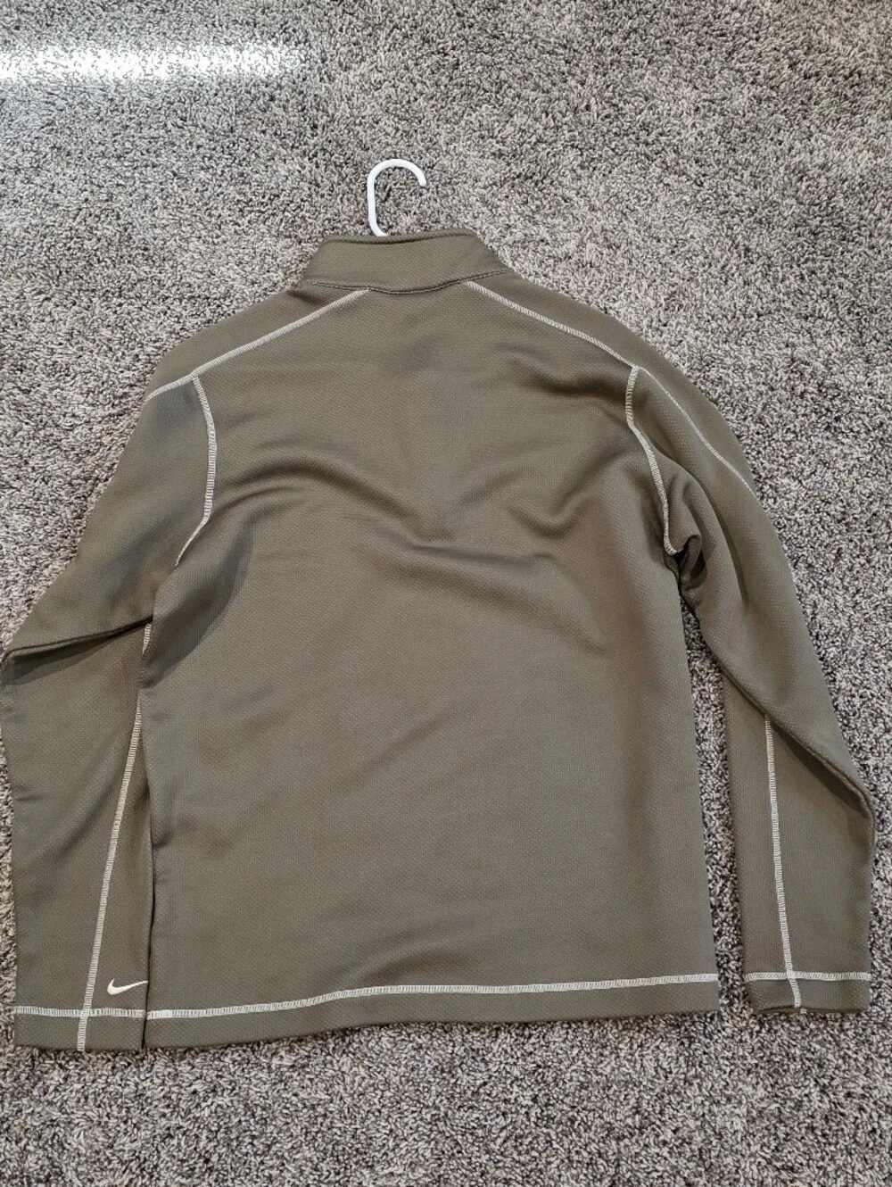 Nike Golf Olive Khaki Therma-fit Quarter-Zip Size Large